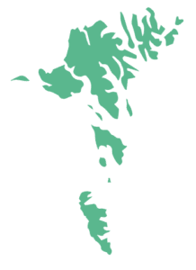 Billede af et kort af Færøerne.