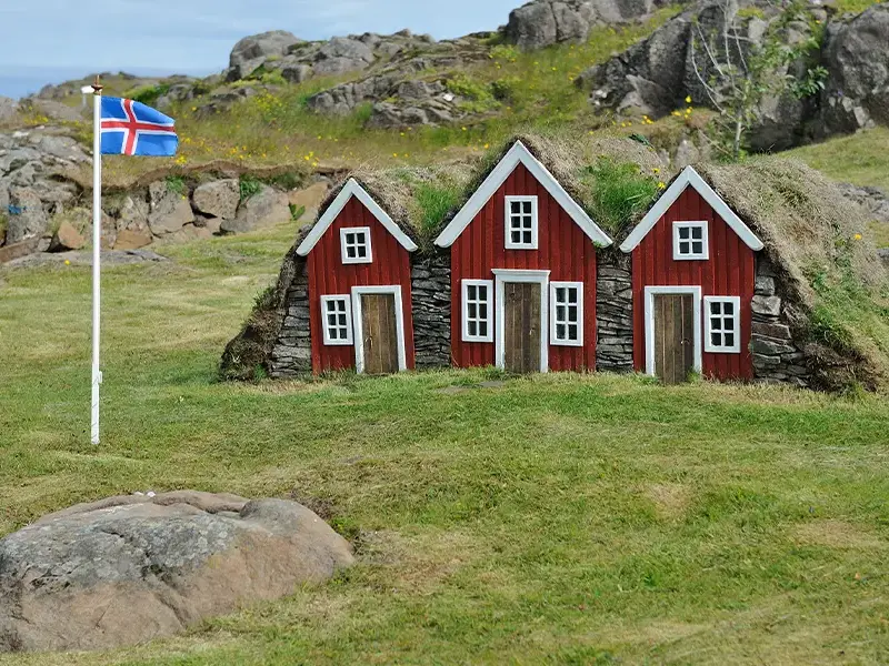 Små søde huse ved Álfhóll