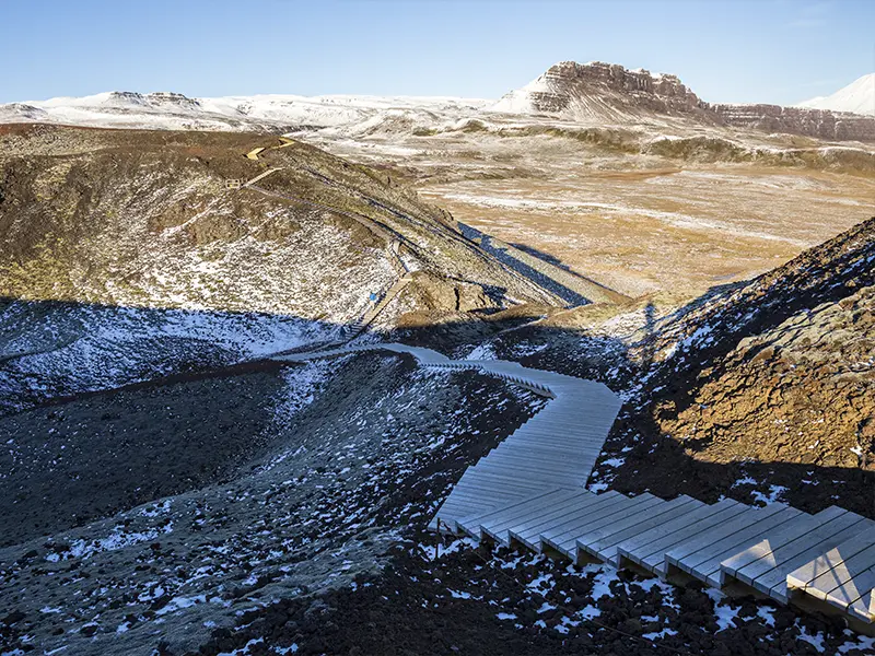 Grábrókarfell set oppe fra