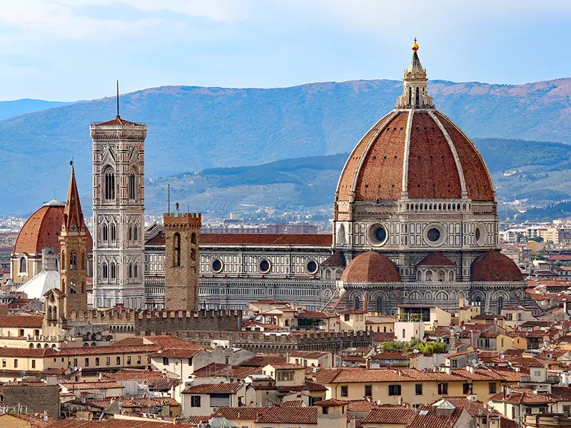 solskin over Firenze