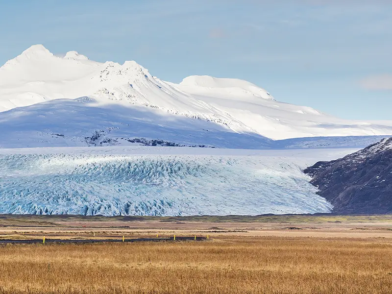 Vatnajokull gletsjeren set fra afstand