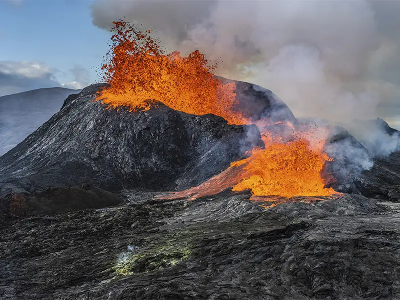 Vulkan i Island