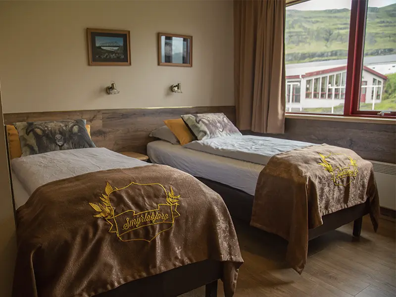 Hotel Smyrlabjörg værelse