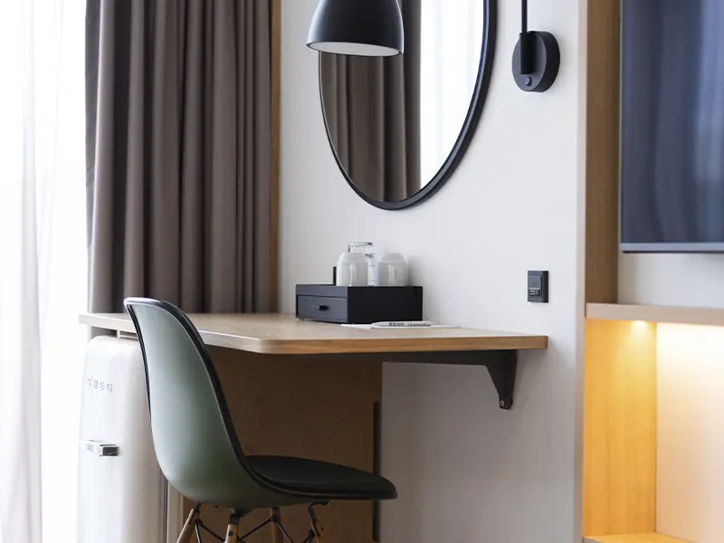 hilton garden inn værelse skrivebord oversigt
