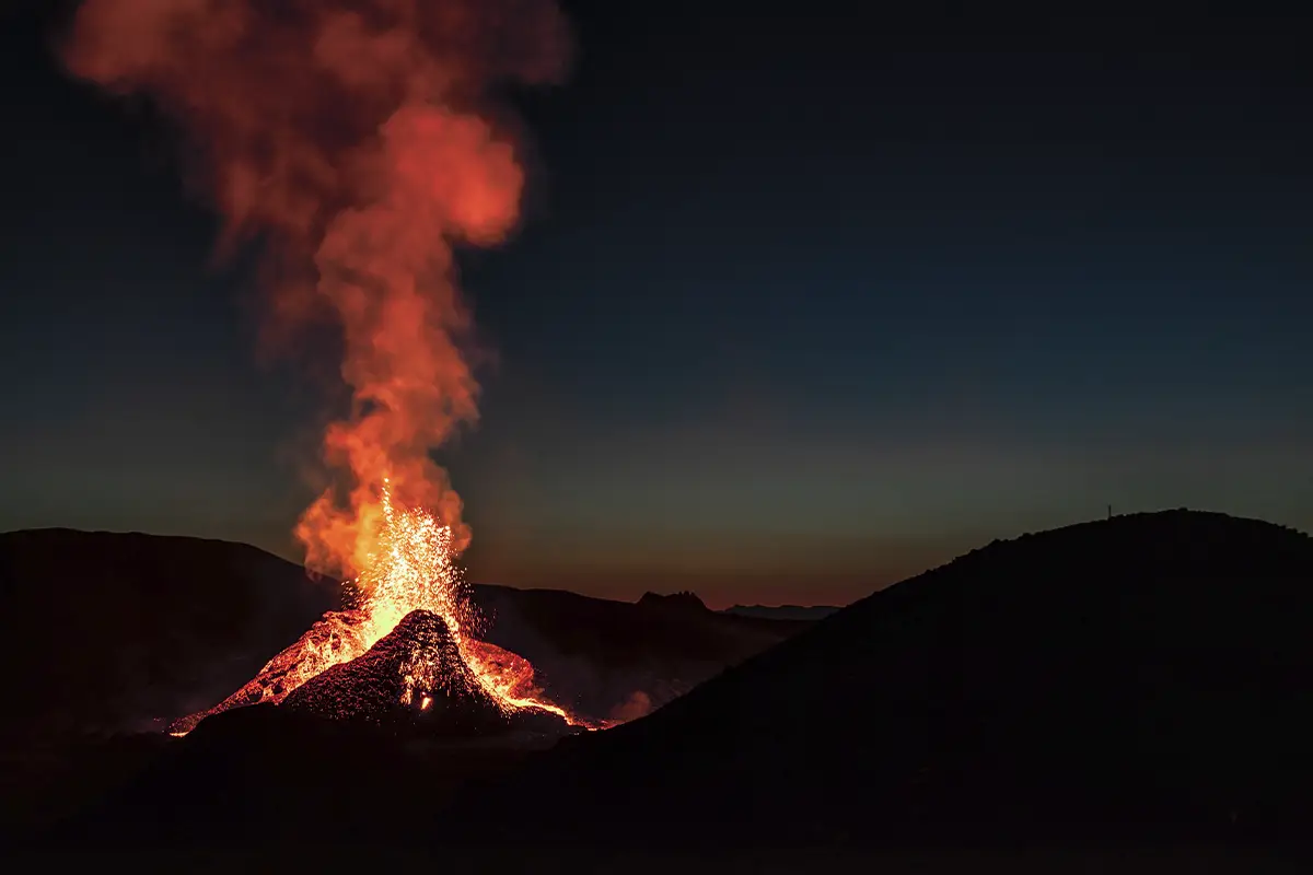 Vulkanudbrud på Reykjanes-halvøen